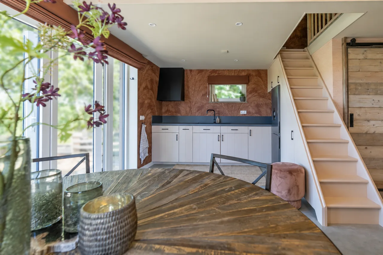 Eethoek en pantry van Terra Retreat